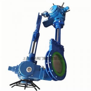 電動刀閘閥PZ973-16 DN350，DN400排渣、處理顆